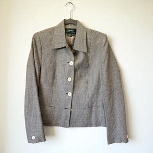 Ralph Lauren Women's Classic Black and White Blazer